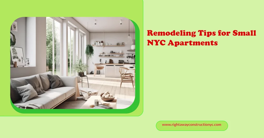 remodeling tips for small NYC apartments